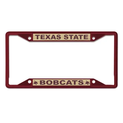 Texas State Bobcats WinCraft Chrome Color License Plate Frame