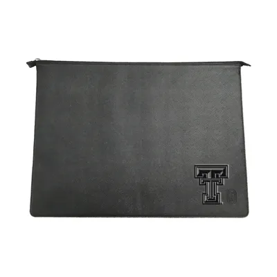 Texas Tech Red Raiders Debossed Faux Leather Laptop Case - Black
