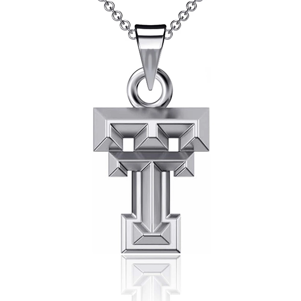 Dayna Designs Texas Tech Red Raiders Collier avec petit pendentif en argent