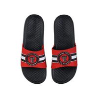 FOCO Texas Tech Red Raiders Stripe Raised Slide Sandals