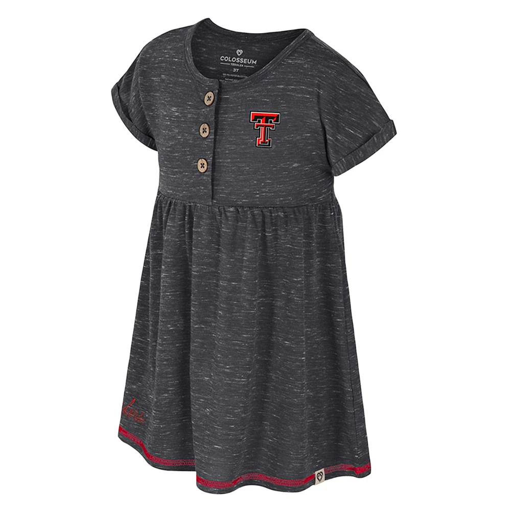 Girls Toddler Colosseum  Black Texas Tech Red Raiders Fleet Dress