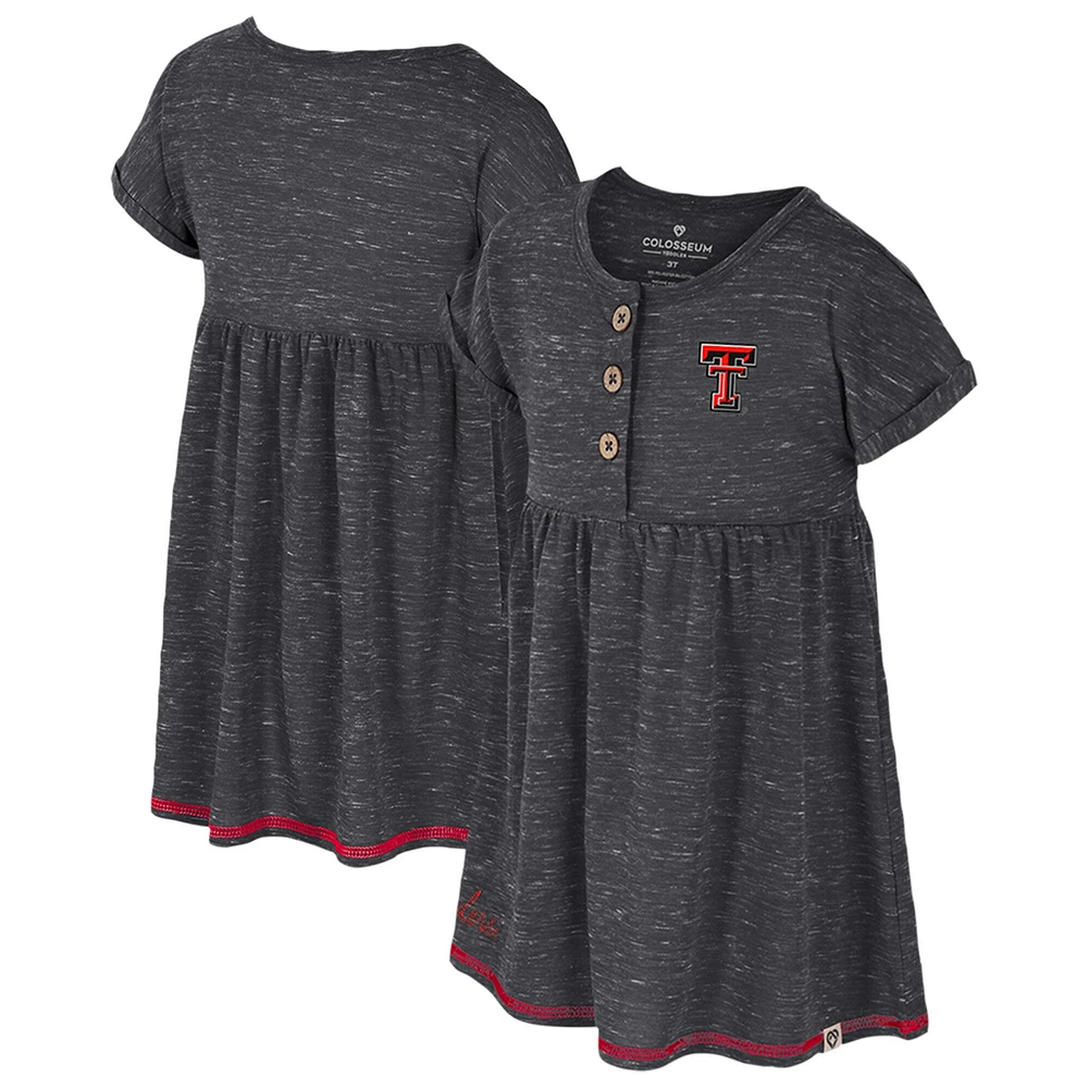 Girls Toddler Colosseum  Black Texas Tech Red Raiders Fleet Dress