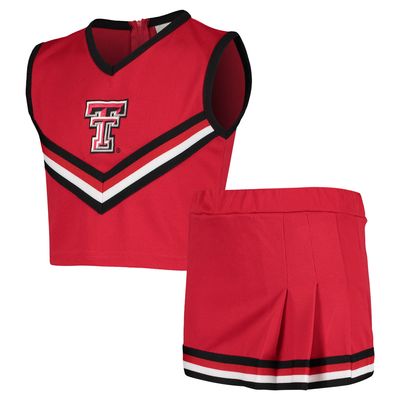 Girls Youth Red Texas Tech Raiders Two-Piece Cheer Set