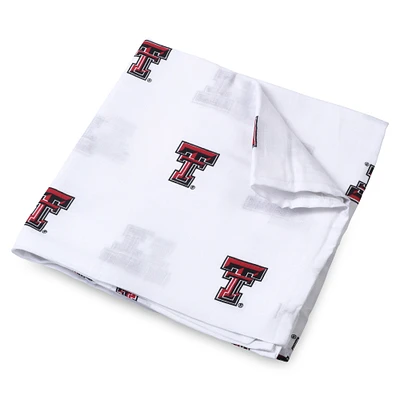Infant Three Little Anchors White Texas Tech Red Raiders 47'' x 47'' Muslin Swaddle Blanket