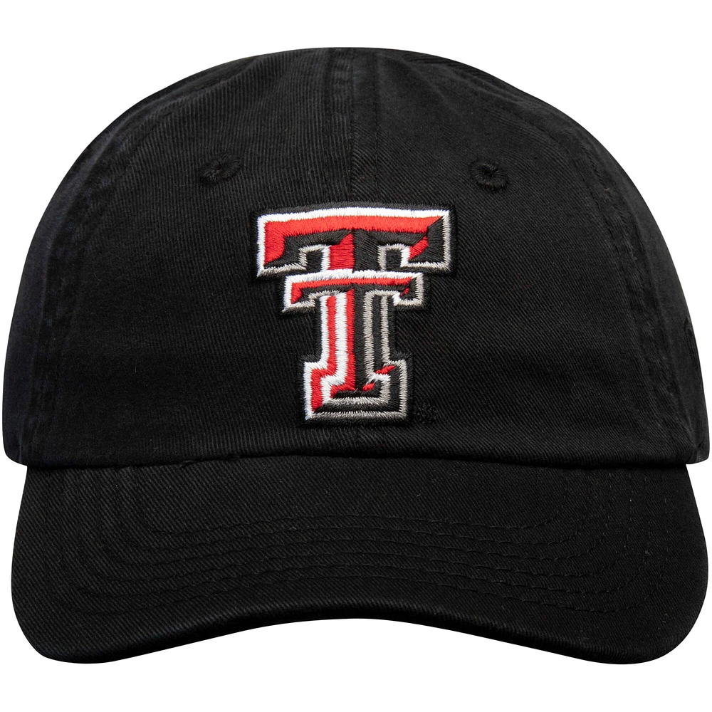 Chapeau ajustable Top of the World pour bébé Texas Tech Red Raiders Mini Me noir