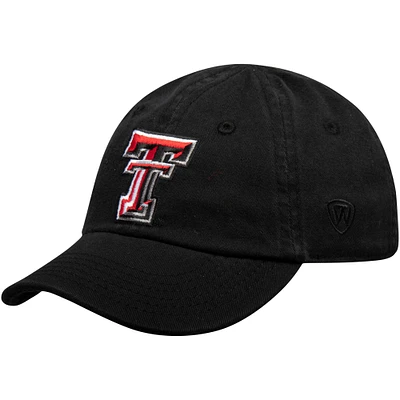 Chapeau ajustable Top of the World pour bébé Texas Tech Red Raiders Mini Me noir