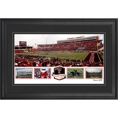 Texas Tech Red Raiders Fanatics Authentic Framed Jones AT&T Stadium Panoramic Collage-Limited Edition of 500