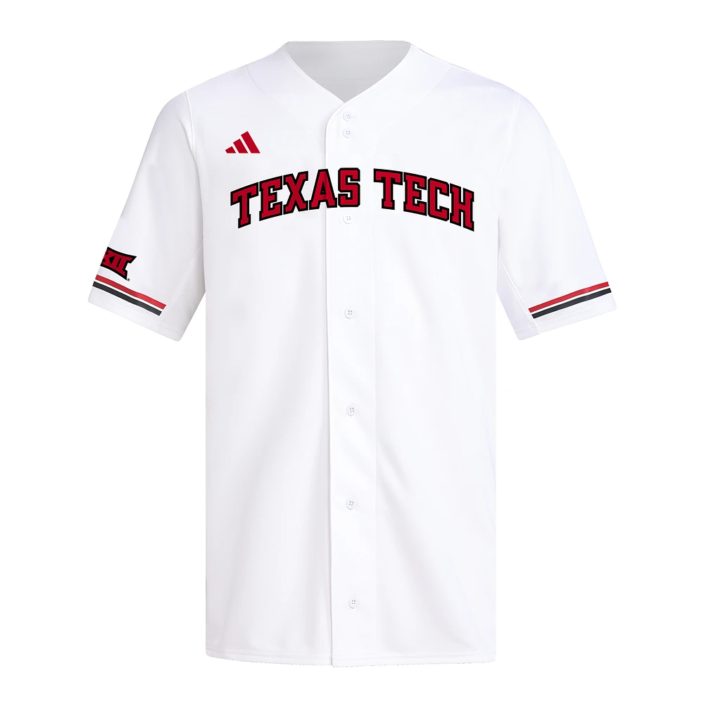 Maillot de baseball réplique adidas Texas Tech Red Raiders pour homme blanc