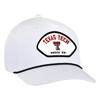 Men's Ahead  White Texas Tech Red Raiders Alto Rope Adjustable Hat