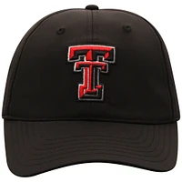Men's Top of the World  Black Texas Tech Red Raiders Victory Trainer Adjustable Hat