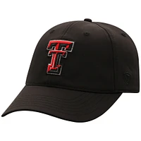Men's Top of the World  Black Texas Tech Red Raiders Victory Trainer Adjustable Hat