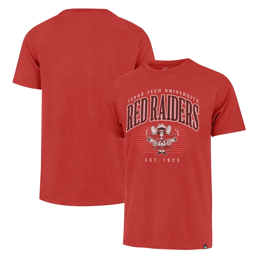 Men's '47 Red Texas Tech Raiders Double Header Franklin T-Shirt