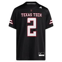 Men's adidas Behren Morton Black Texas Tech Red Raiders NIL Football Player Jersey