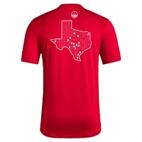 T-shirt adidas Red Texas Tech Raiders Honor & Support pour homme