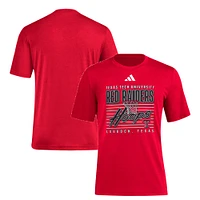 T-shirt adidas rouge Texas Tech Red Raiders Locker Swish Tri-Blend pour homme