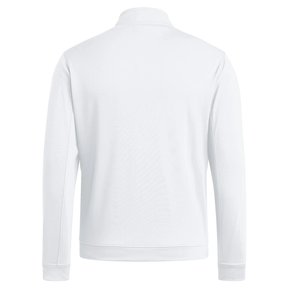 Men's adidas White Texas Tech Red Raiders Elevated Quarter-Zip Jacket
