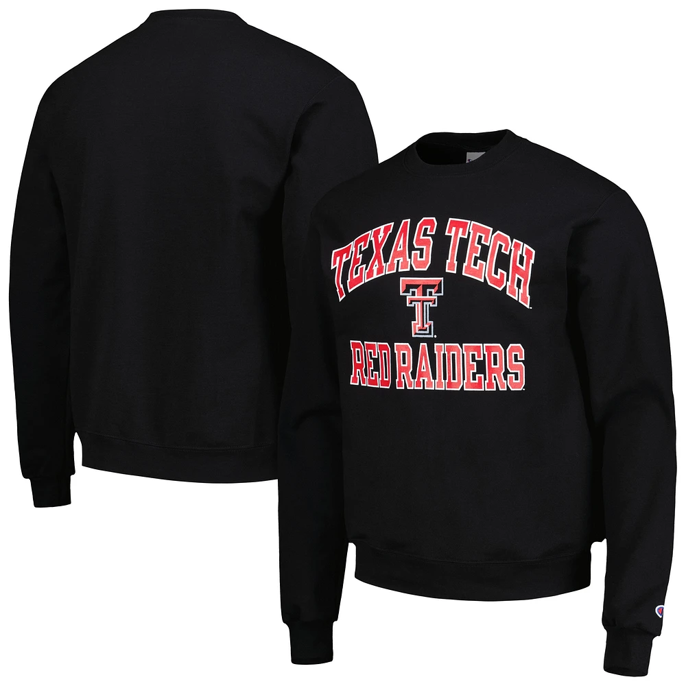 Men's Champion Black Texas Tech Red Raiders High Motor Pullover Sweatshirt