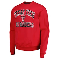 Men's Champion Red Texas Tech Raiders High Motor Pullover Sweatshirt