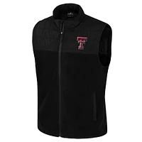 Men's Colosseum  Black Texas Tech Red Raiders Block The Sun Full-Zip Vest