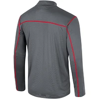 Men's Colosseum Black Texas Tech Red Raiders Cameron Quarter-Zip Windshirt