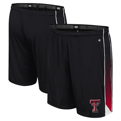 Short en ligne Colosseum noir Texas Tech Red Raiders pour homme