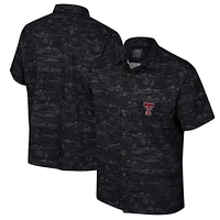 Men's Colosseum Black Texas Tech Red Raiders Ozark Button-Up Shirt