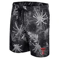 Men's Colosseum Black Texas Tech Red Raiders What Else is New Swim Shorts