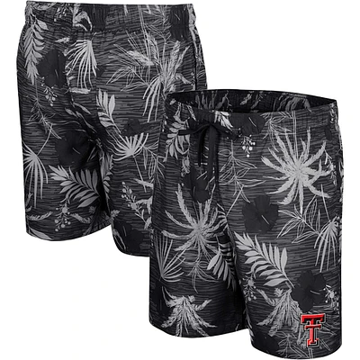 Colosseum Black pour homme Texas Tech Red Raiders What Else is New Swim Shorts