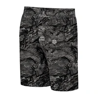 Short de bain pour homme Colosseum Charcoal Texas Tech Red Raiders Realtree Aspect Ohana