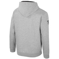 Sweat à capuche imprimé militaire Oorah OHT Texas Tech Red Raiders pour homme Colosseum Heather Grey