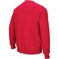Men's Colosseum Red Texas Tech Raiders Arch & Logo Crew Neck Sweatshirt