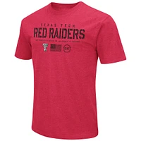 Men's Colosseum Red Texas Tech Raiders OHT Military Appreciation Flag 2.0 T-Shirt