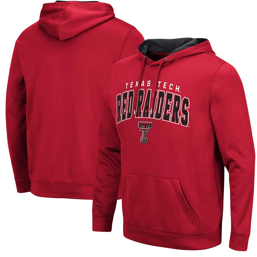 Men's Colosseum Red Texas Tech Raiders Resistance Pullover Hoodie