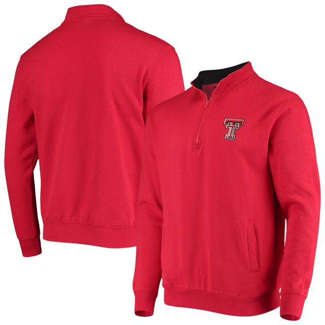 Colosseum Red Texas Tech Raiders Tortugas Logo Veste à quart de zip pour homme