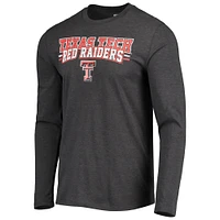 Concepts Sport Red/Heathered Charcoal Texas Tech Red Raiders Meter T-shirt à manches longues et pantalon Ensemble de nuit