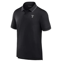 Polo piqué noir Texas Tech Red Raiders Front Office Fanatics pour hommes