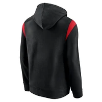 Men's Fanatics Black Texas Tech Red Raiders Gym Rat Pullover Hoodie