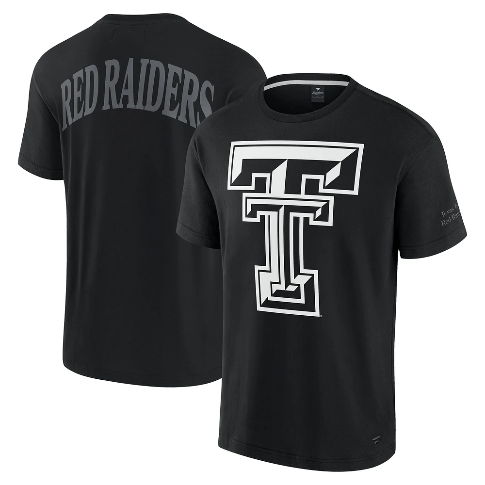 T-shirt emblématique des Raiders rouges Texas Tech pour hommes Fanatics noir