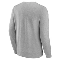 Men's Fanatics  Gray Texas Tech Red Raiders Team Logo Fleece Sweatshirt
