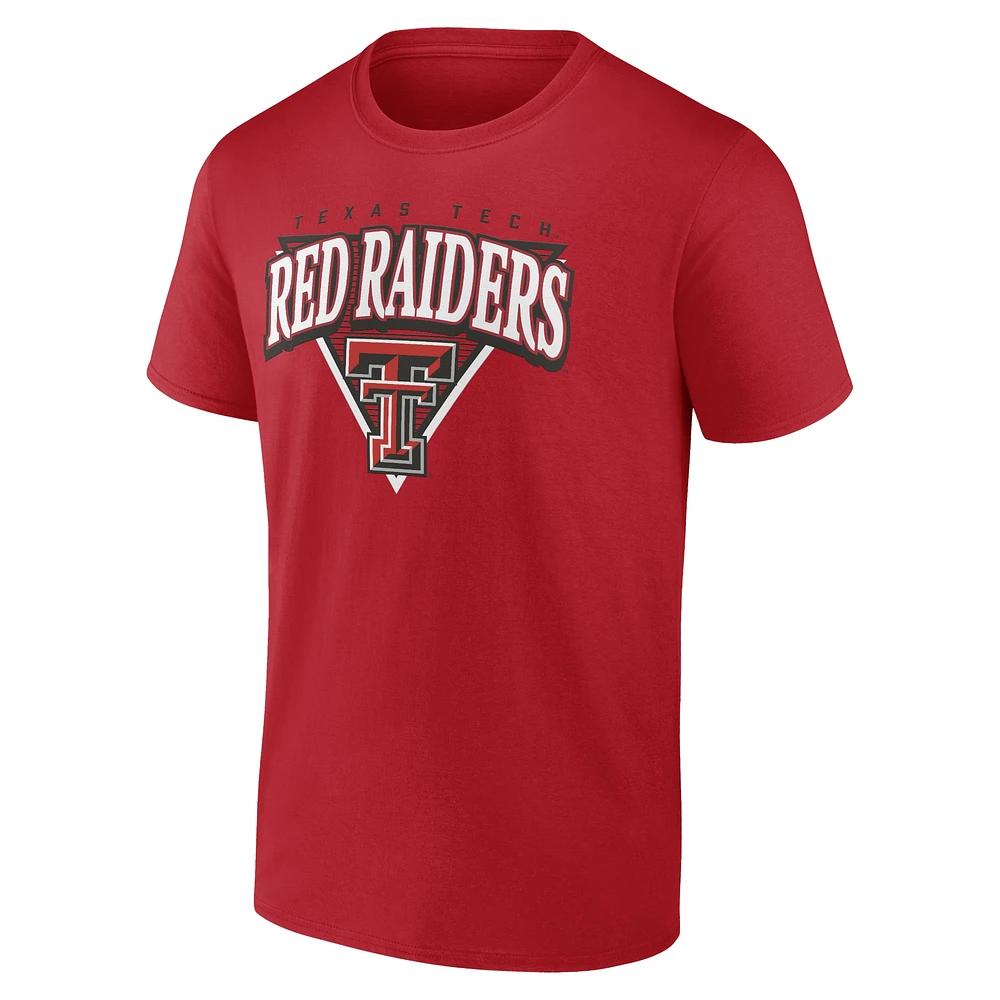 Men's Fanatics Red Texas Tech Raiders Modern Tri T-Shirt