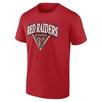 Men's Fanatics Red Texas Tech Raiders Modern Tri T-Shirt