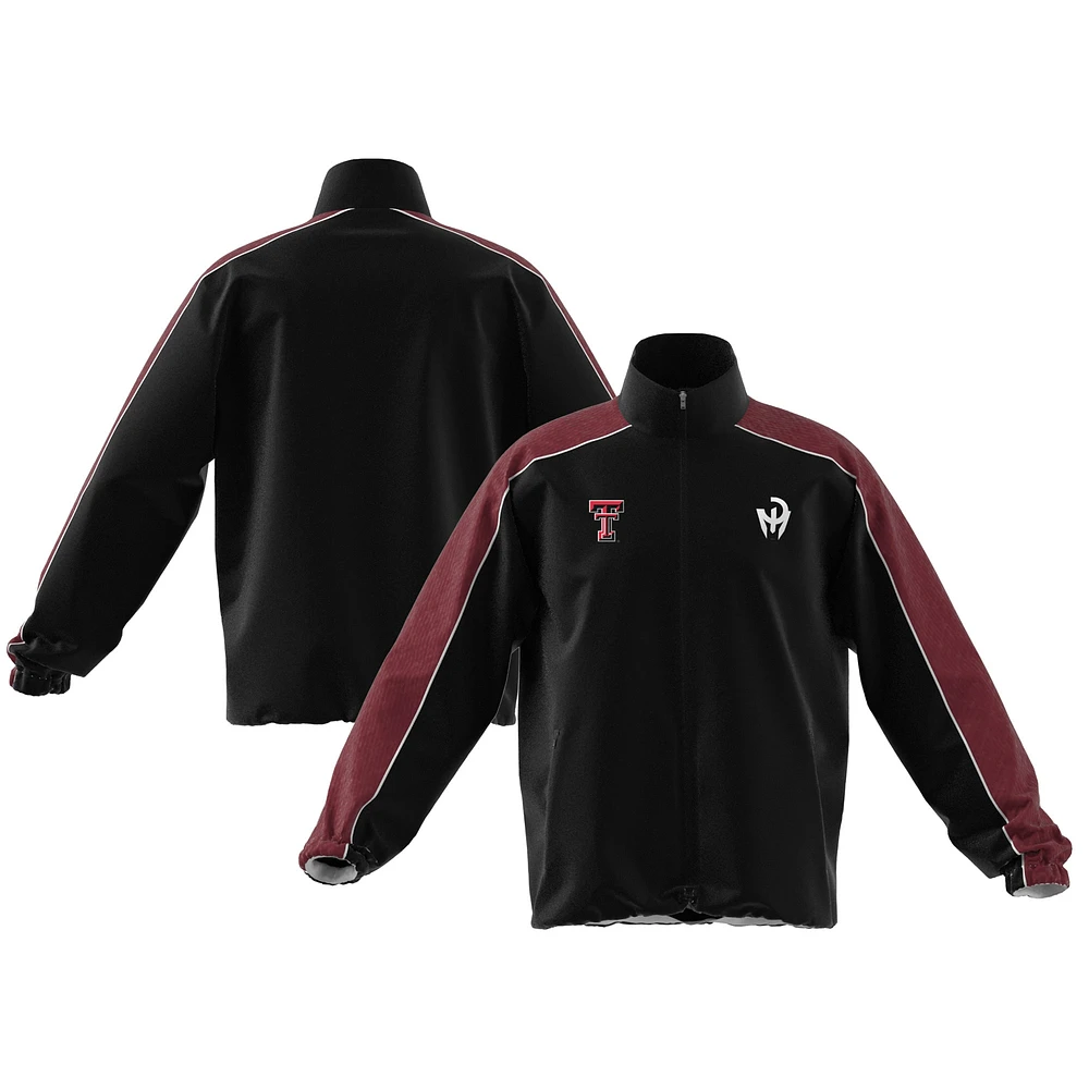 Veste de survêtement entièrement zippée Mahomes pour homme Texas Tech Red Raiders noire