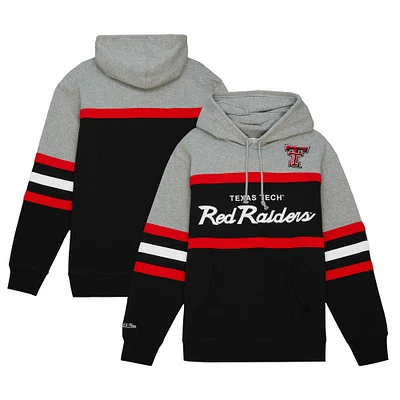 Men's Mitchell & Ness Black Texas Tech Red Raiders Head Coach Pullover Hoodie