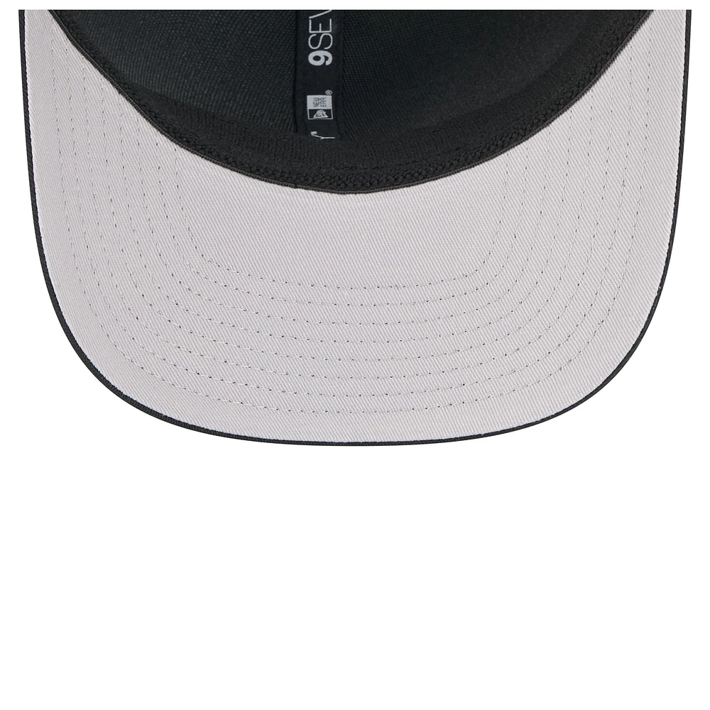 Men's New Era Black Texas Tech Red Raiders Primary 9SEVENTY Trucker Stretch-Snap Hat