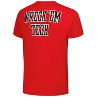 T-shirt à logo basique rouge Texas Tech Red Raiders Fanatics Unlabeled pour homme