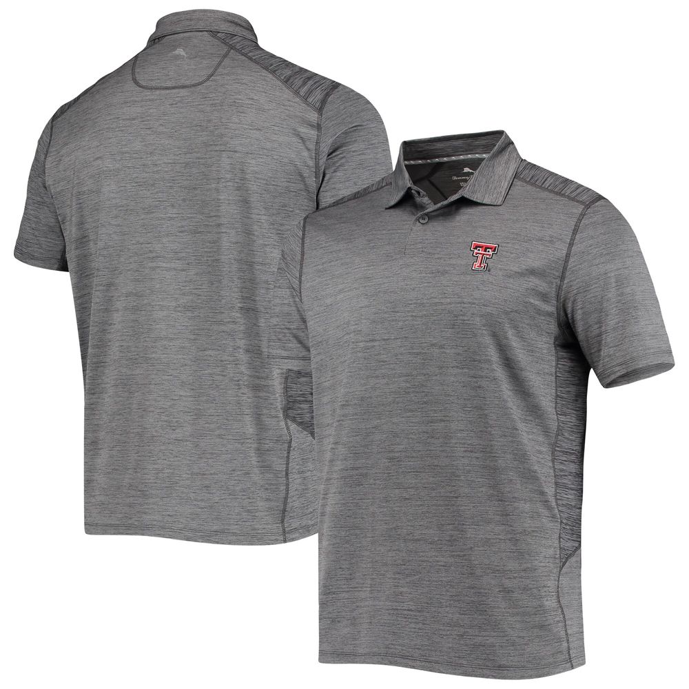 Men's Tommy Bahama Gray Texas Tech Red Raiders Delray IslandZone Polo