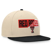 Men's Top of the World Khaki Texas Tech Red Raiders Goalaso Snapback Hat