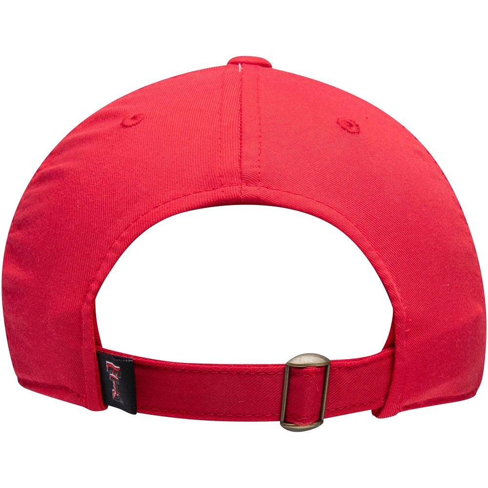 Casquette ajustable à logo principal rouge Texas Tech Red Raiders Top of the World pour hommes