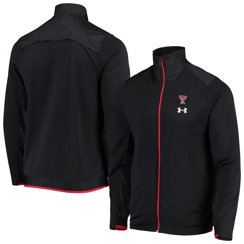 Veste entièrement zippée Under Armour Texas Tech Red Raiders 2021 Sideline Command pour homme