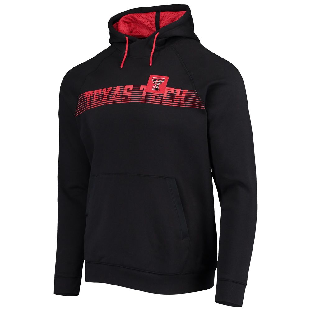 Men's Under Armour Black Texas Tech Red Raiders 2021 Sideline Fleece Raglan Pullover Hoodie